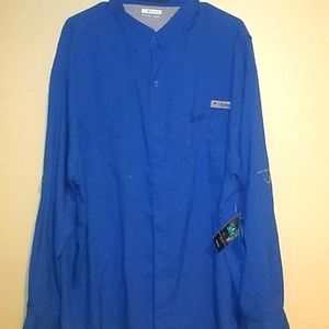 Men's Columbia Tamiami ll LS Shirt sz XXL